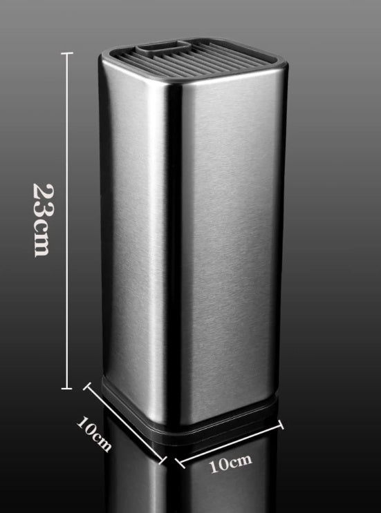 Stainless Steel Kitchen Knife & Utensil Holder – Multifunctional Drain Rack Organizer with Large Capacity