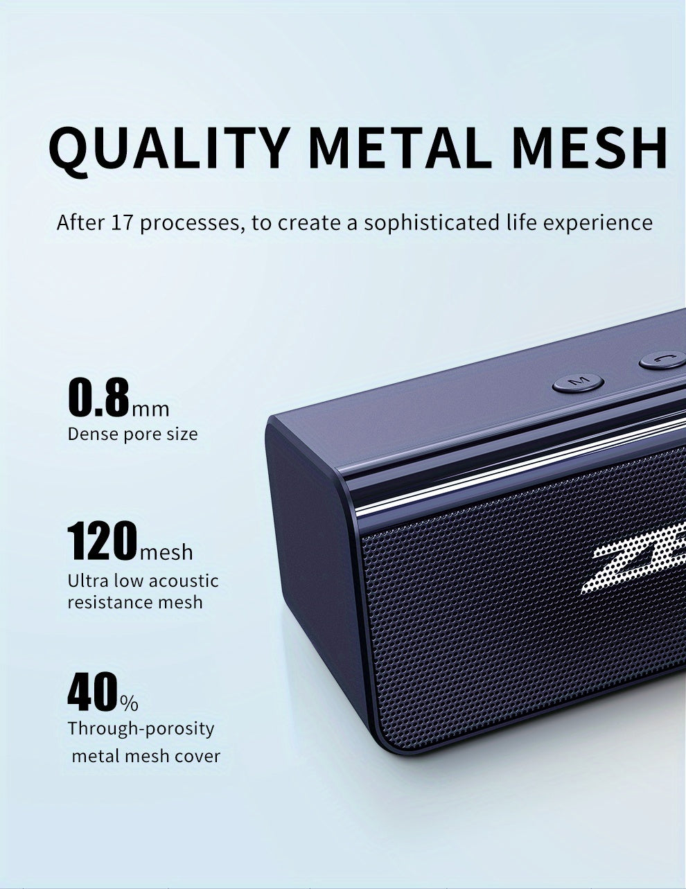 ZEALOT S31 Futuristic Portable Wireless Speaker, 2200mAh Battery, 10-Hour Playtime, Dual Loud Stereo with 3D Surround Sound, Wireless 5.0, Compatible with Phones/Tablets/TVs, Perfect for Home, Car, Outdoor & Camping - Great G
