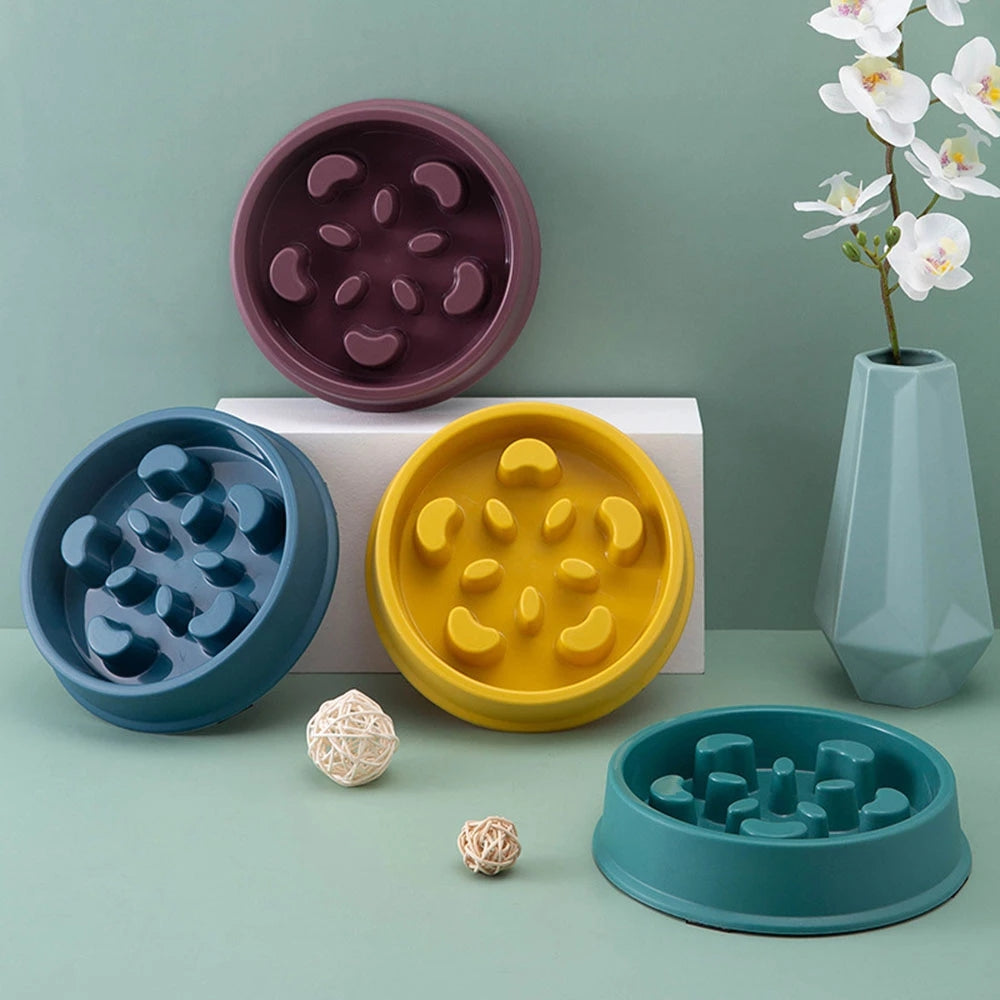 Slow Feeder and Water Bowl Station Set for Dogs and Cats - Promotes Healthy Eating Habits and Hydration