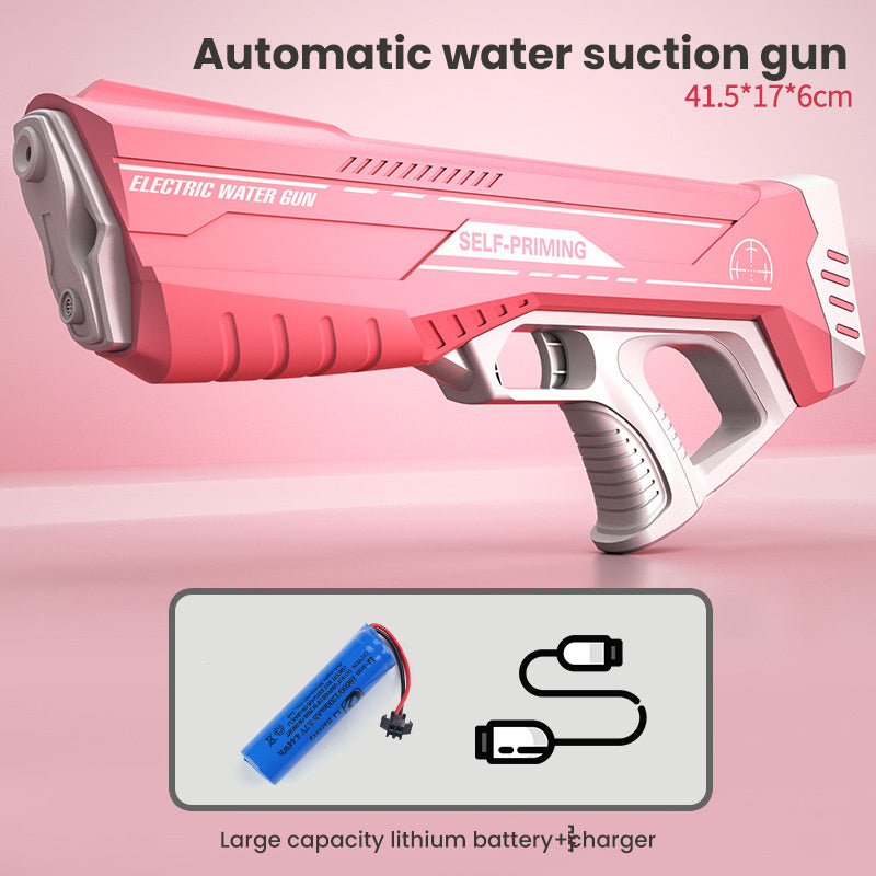 Space Electric Water Gun – Automatic USB Rechargeable High-Pressure Water Blaster for Kids & Adults