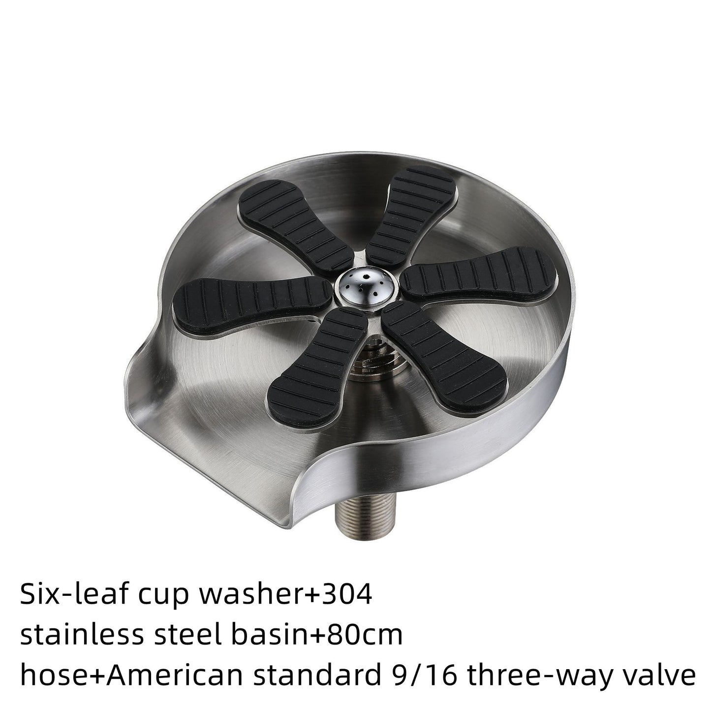 Automatic Cup Washer for Sink – Stainless Steel Glass Rinser for Kitchen, Bar & Coffee Station