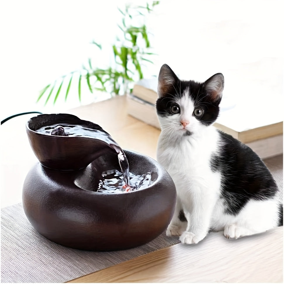 Automatic Circulation Pet Water Dispenser with Replaceable Filter - USB-Powered Hygienic Water Bowl for Cats & Dogs, Modern Blue Design with White Accents, No Battery Needed, Cat Water Fountain, Pet Hydration Solution, Contem