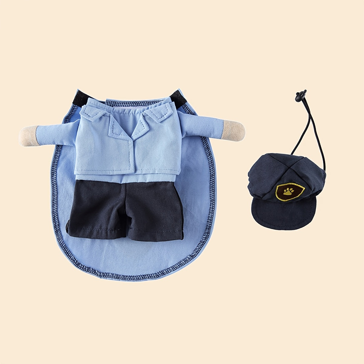 For Small And Medium Dogs And Cats - Courier Cosplay Apparel Halloween Pet Costume With Hat - Perfect For Festivals And Parties