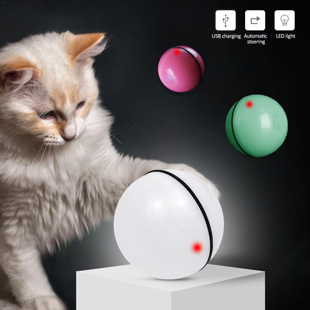 Interactive LED Rolling Cat Toy Ball – Automatic USB Rechargeable Pet Toy