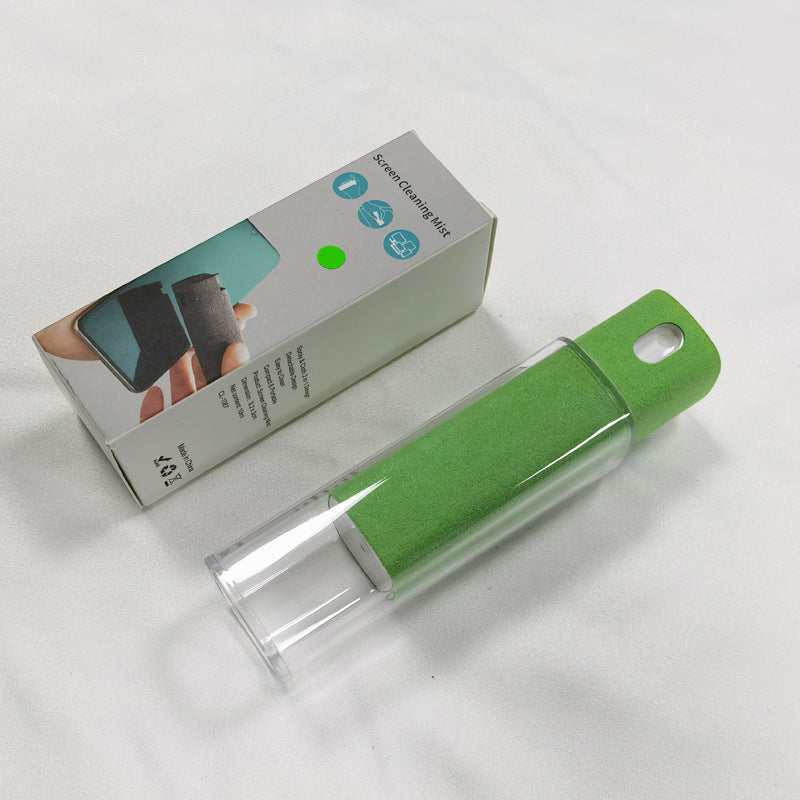 2-in-1 Portable Screen Cleaner Spray – Refillable Microfiber Bottle for Phones, Laptops & Tablets