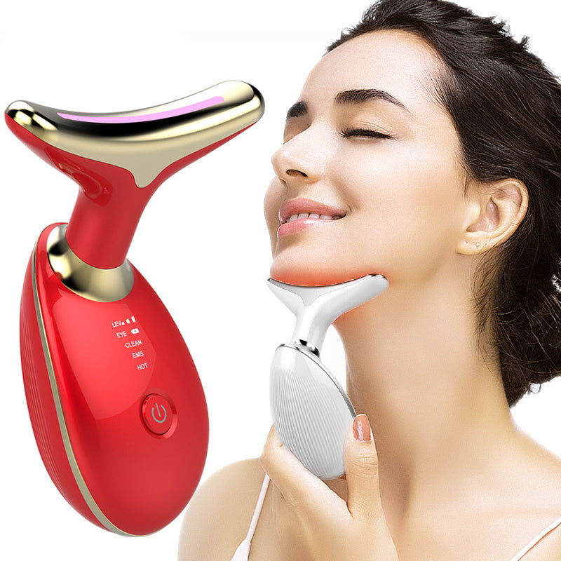 Thermal Neck & Face Massager – LED Lifting Device with Microcurrent Technology