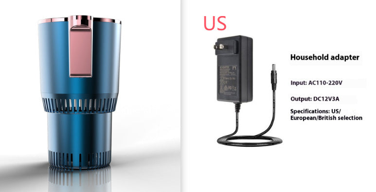 2-in-1 Smart Car Cup – 12V Heating & Cooling Mug Holder with Digital Temperature Display