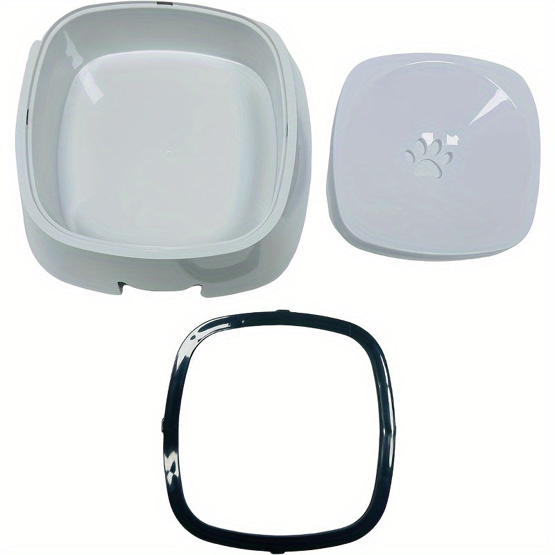 Spill-Proof Pet Water Bowl for Dogs & Cats - Anti-Splash, Non-Slip Base with Floating Filter Design, Perfect for Travel & Home Use, Dog Water Bowl